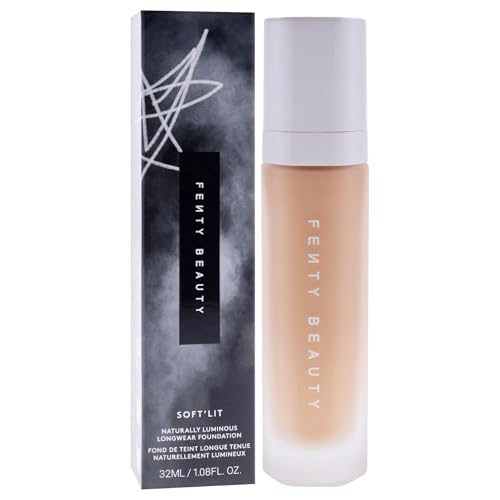 Soft Lit Naturally Luminous Longwear Foundation - 250 Light Medium Warm Golden by Fenty Beauty for Women - 1.08 oz Foundation - Image 4