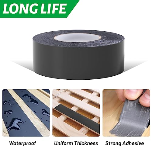 Felizshop Deck Joist Tape Butyl Joist Tape 2'' X 50’ Flashing Joists Tape For Decking Joist Tape For Flashing Deck Joists And Beams Building Joists (6 Rolls) #TOP3