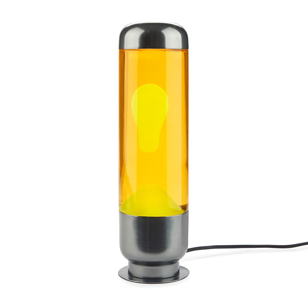 Balvi Lámpara Lava Capsule Color Naranja/Amarillo Diseño Moderno y Sofisticado para Decorar Aluminio/