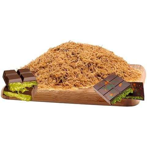 Kataifi Shredded Fillo Phyllo Dough, Baked Kataifi Pastry, Ingredient of Dubai Chocolate Pistachio Bars, Knafeh, kadayif for Pastries, Milky Desserts (5.3 Oz) Cover