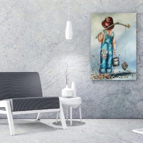Affiche murale abstraite aquarelle avec cadre pour chambre - 5