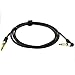 Mediabridge™ Ultra Series Right Angle Guitar Instrument Cable (6 Feet) - 1/4 Inch Right Angle to 1/4 Inch Straight (Part# MC-14R-14S-6)