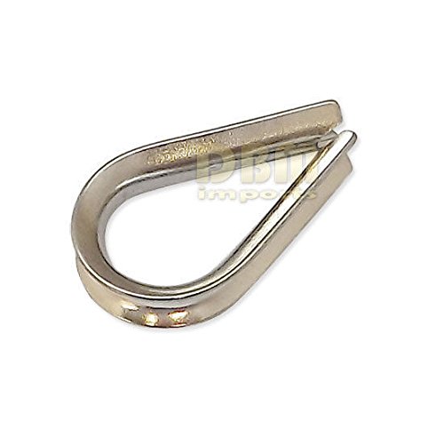 10 PC 3/16 Stainless Steel 316 Wire Rope Thimble Commercial Light Duty Type