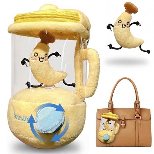 Llavero de plátano con forma linda de felpa para regalo infantil