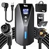 Tera Electric Car Charger Portable: Level 2 Level 1 J1772 EV Charger 16A 10A 8A 110V 240V Charging Station Indoor Outdoor ETL Certified NEMA 14-50 Plug NEMA 5-15 23FT Cable P02