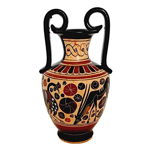 Set aus 2 korinthischen Vasen, 13,5 cm, antike griechische Keramik