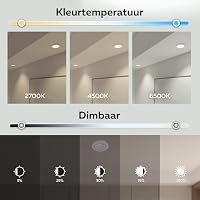 Calex Smart LED Einbaustrahler Halo, Weiß, RGB-Farben & kalt- bis warmweiß Licht, dimmbar, WLAN App- & Sprachsteuerung – Ansicht 8