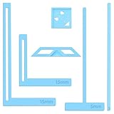 6 pezzi di strumento per rilegatura di libri, modello di diario blu fai da te in plastica sagomata, kit di rilegatura di calendari, distanzi …