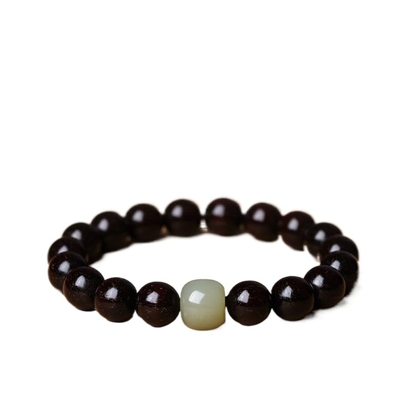 Pulsera de jadeíta con cuentas de palisandro LYGBAOFUL para parejas