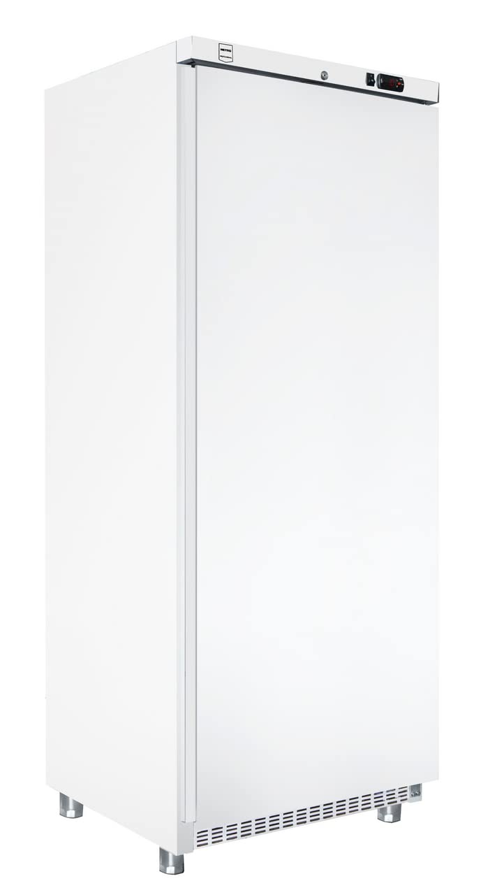 METRO Professional Frigorífico GRE 4600, inox, 5 estantes regulables, nevera con descongelación automática, 78 x 74 x 192,5 cm, 43 dB, 487 L, blanco