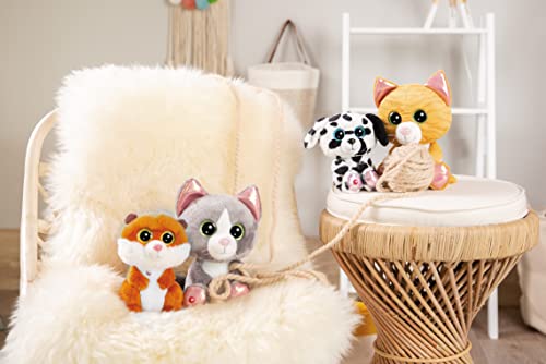NICI GLUBSCHIS Dalmatiner Dottino 15 cm Kuscheltier aus weichem Plüsch, niedliches Plüschtier zum Kuscheln und Spielen, für Kinder & Erwachsene, 48695, tolle Geschenkidee, schwarz-weiß