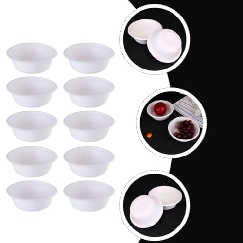 Cuencos de papel blanco absorbentes para manualidades escolares y pintura infantil Housoutil 4