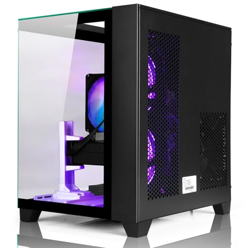 Image of LXZ Gaming PC Desktop AMD Ryzen 7 8700F | AMD Radeon RX 7650 GRE 8GB | 32GB DDR5 RAM | 1TB SSD | High-End Tower Computer(Black)