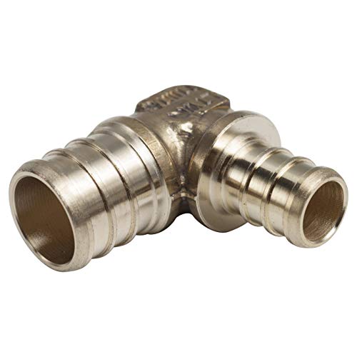 Codo PEX latón sin plomo 1/2" x 3/4" acoplador 90° para agua saludable 2