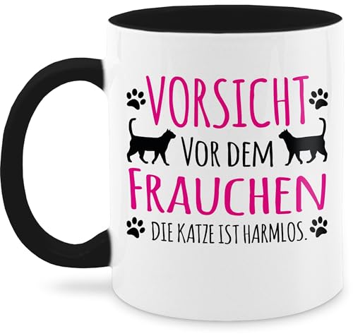Tasse mit Spruch - Vorsicht vor dem Frauchen
