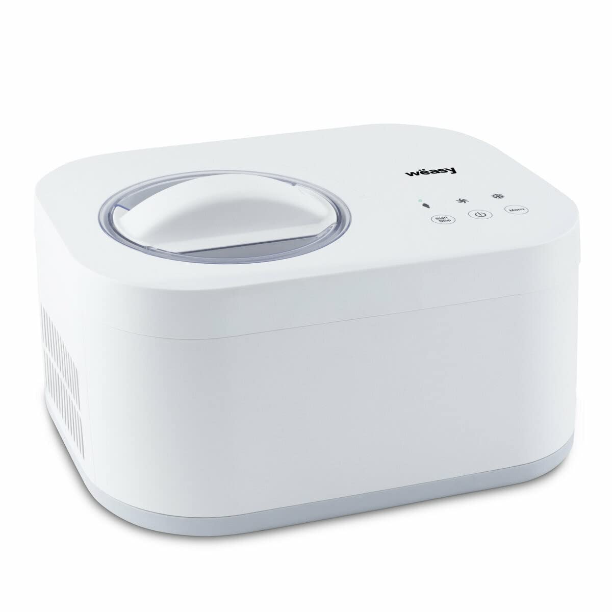 YUM135 Gelatiera da 1L,Pronta in 60 minuti, Spegnimento Automatico,100W,Pannello di Controllo Touch,Funzione di Mantenimento del Freddo