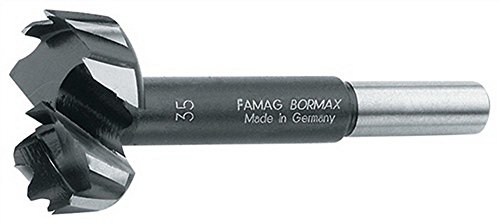 Famag WS Bormax 2.0 Forstnerbohrer ø 20 mm (Bohrer für Weichholz / Hartholz / Spanplatten, mit Zentrierspitze, Länge 90 mm) 1622020