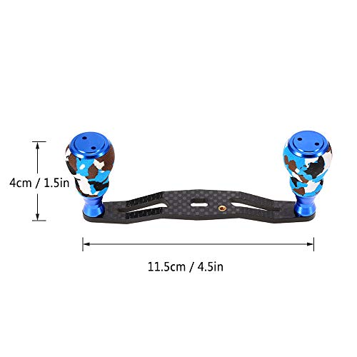 image for Lixada Carbon Fiber Fishing Reel Handle Baitcasting Trolling Reel Rock