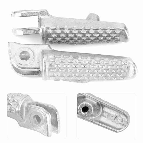RASTKY Silver Footpegs Pair Fit for Honda CBR600RR/CBR1000RR/CB1000R, Stylish Design for Perfect Fit, 2 Pcs Front Foot Pegs Set for Riders