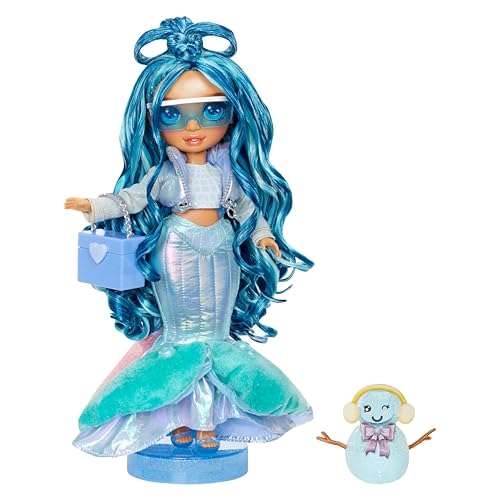 Muñeca Rainbow High Winter Wonderland Azul miniatura 7