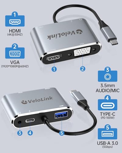 Image of USB C Hub MultiPort Adapter