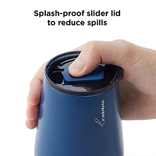 Rabbit Copo de aço inoxidável de parede dupla, 340 g, azul marinho