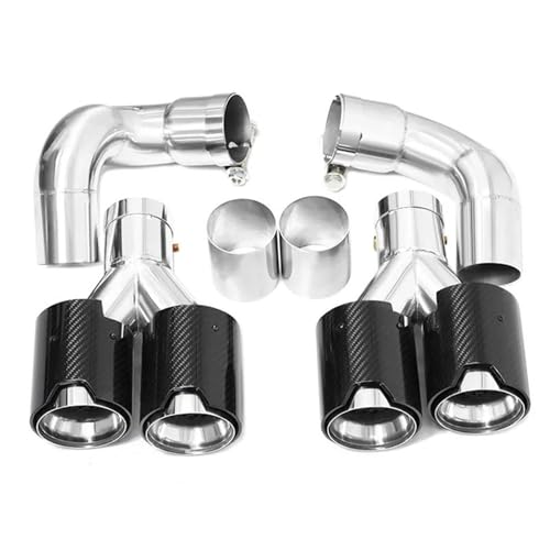 Embout d'échappement en carbone pour BMW G60 G61, finition quad canules de luxe