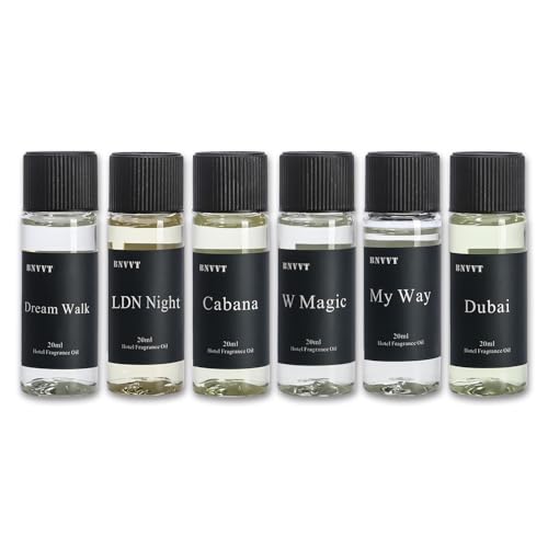 Hotel Collection Fragrance Oil Set 20 mL / 0.68 fl oz – Luxury Aromatherapy Essential Oils for Diffuser...
