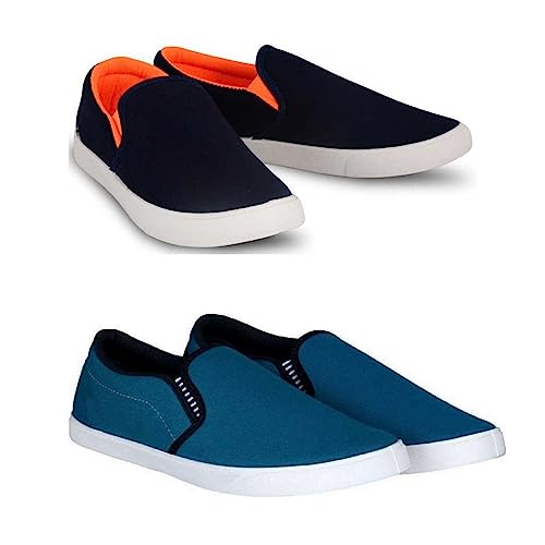 Image of HOTSTYLE Premium Casual Shoes Slip On Sneakers for Men |Combo Pack of 2|176