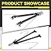 KUAFU Adjustable Tow Bar W/Safety Chain 5000 lbs Towing Capacity Compatible with Most Bumpers and Mounting Area Ranges from 24