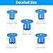 Hibbent 10 Pieces Cache Faucet Aerator Key, Aerator Wrench Cache Faucet Aerator Key with a Ring for Easy Storage Removal Wrench Tool for M16.5 M18.5 M21.5 M22.5 M24 Cache Aerators, 5 Set (Pack of 2)