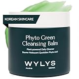 WYLYS Korean Green Cleansing Balm Makeup Remover All Natural K Beauty | Gentle Daily Face Cleansing Balm for Dry Skin | Jojoba, Babassu, Apricot, Green Tea Oil & More