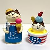 Photo Gallery eysinyge statuette di gelato a forma di gatto, statue in miniatura in resina, decorazione estiva da scrivania, per gli amanti dei gatti, confezione da 2 Photo Gallery eysinyge statuette di gelato a forma di gatto, statue in miniatura in resina, decorazione estiva da scrivania, per gli amanti dei gatti, confezione da 2