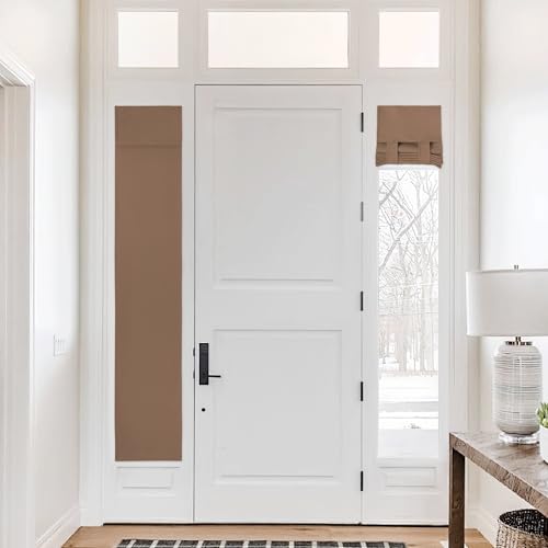 NICETOWN Soft Blackout Door Curtains, Elegant French Door Curtains for Privacy, Thermal Insulated Window Panels, Excellent Light Blocking Window Cover