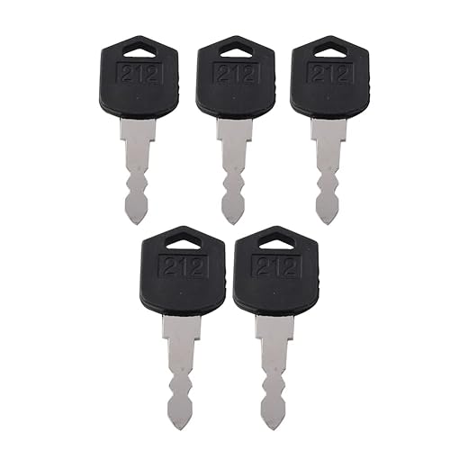 Miniatura 3 de GZYF Llaves de interruptor de encendido estampadas 212 reemplazan 554212, 5 llaves de encendido de repuesto para carretilla elevadora Daewoo, para