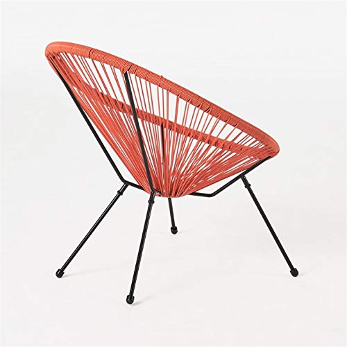 Noble House Anson Outdoor Hammock Weave Chair In Orange And Black (Set Of 4) #TOP3