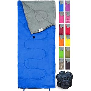 RevalCamp sleeping bag for indoor and outdoor use. Great for Kids, Boys, Girls, Teenagers & Adults, Ultra-light and compact sleeping bag, ideal for hiking, backpacking and camping.