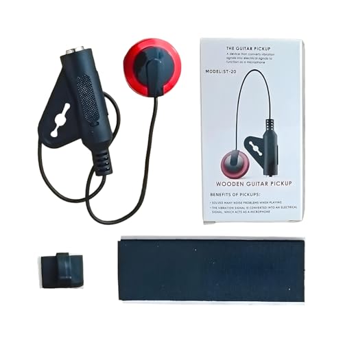 Micros de guitare | Microphone de guitare acoustique | Basse Ukulélé Violon Banjo Tuner pour enregistreurs de performance, professionnels de voyage pratique...