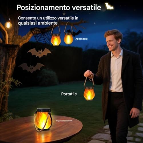 Lanterne d'extérieur imperméable à recharge USB pour éclairage de balcon et jardin - 2