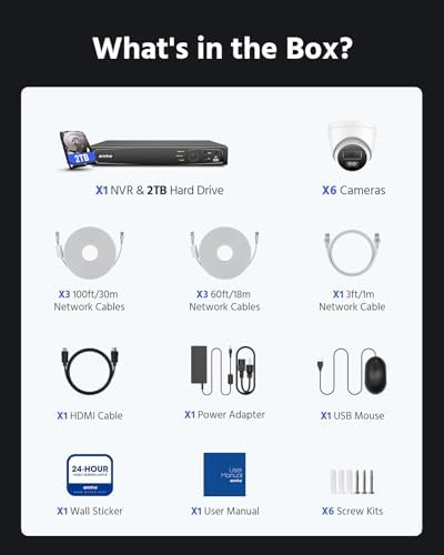 ANNKE 8CH 4K PoE 보안 카메라 시스템, 컬러 나이트 비전, 2TB HDD — 사진 6