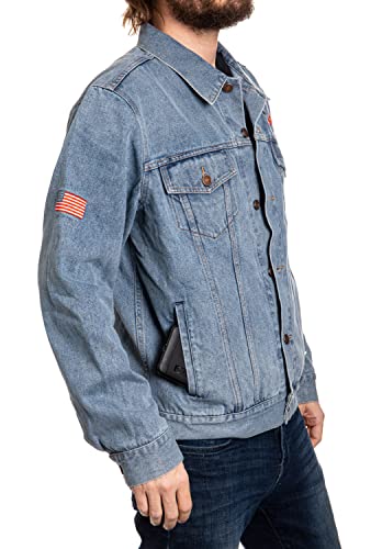 Image of Calhoun Officially Licensed General Motors Denim Jean Jacket