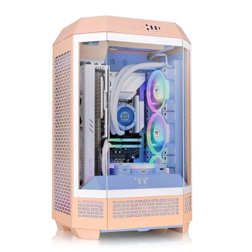 Cajas For PC, Cajas For PC Gaming De Torre Media M-ATX/ITX - Puertos Frontales USB 3.0/Tipo-C - Panel De Vidrio Templado Panorámico - Diseño Exclusivo(A)