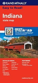 Rand Mcnally Easy to Read Indiana by Rand McNally (2010) Paperback
