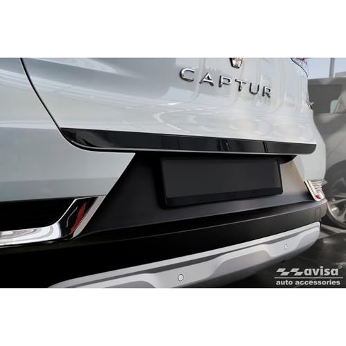 Moulure de hayon anti-rayure en Inox Noir pour Renault Captur