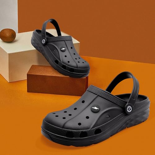 Image of BRUTON Unisex EVA Sandals | Lightweight Clogs with Adjustable Back Strap | Breathable Anti-Slip Casual Sandals for Walking, Beach, Travel & Daily Wear