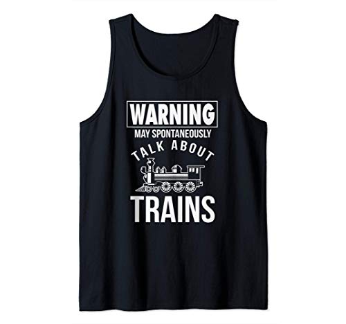 May Spontaneously Talk About Trains Funny Conductor Camiseta sin Mangas