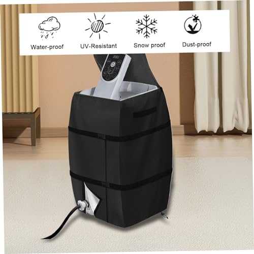Housse de spa pliable anti-UV et protection imperméable pour bloc technique extérieur - 4