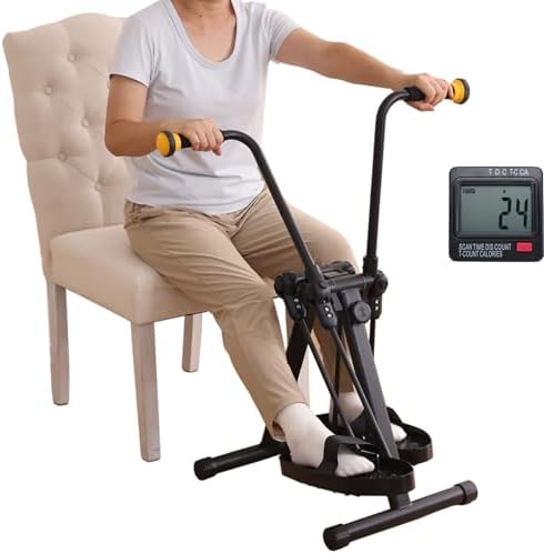 Pedal Exerciser Bike for Seniors, Arm Leg Hand and Knee Elderly E...