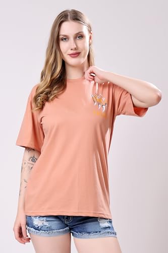 Image of London Hills Women's Cotton Blend Oversized Fit Oversized Tshirt || Oversized Tshirt- Pack of 2