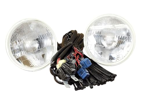 SimpleAuto Front Headlight Headlamp Halogen Kit for Toyota Land Cruiser FJ40 FJ45 FJ55 FJ60 BJ60